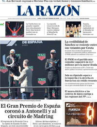 Portada La Razón 2026-09-14