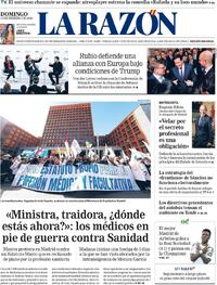 Portada La Razón 2026-02-15