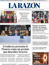 Portada La Razón 2026-10-15