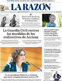 Portada La Razón 2026-01-16