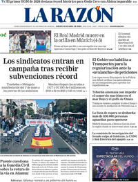 Portada La Razón 2026-04-16