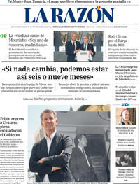 Portada La Razón 2026-08-19