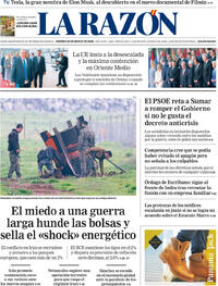Portada La Razón 2026-03-20