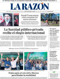 Portada La Razón 2026-04-20