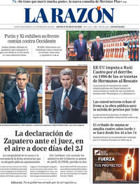 Portada La Razón 2026-05-21