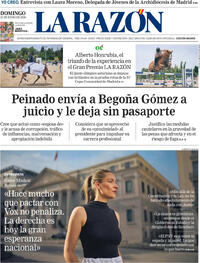 Portada periódico La Razón