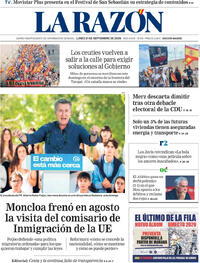 Portada La Razón 2026-09-21