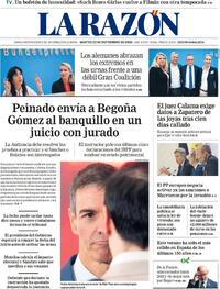 Portada La Razón 2026-09-22