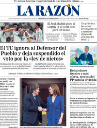 Portada La Razón 2026-10-22
