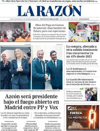 Portada La Razón 2026-04-23