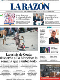 Portada periódico La Razón
