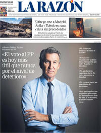 Portada periódico La Razón Portada periódico La Razón