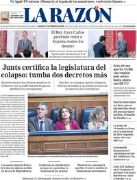 Portada La Razón 2026-02-27