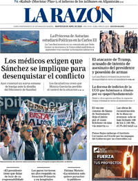 Portada La Razón 2026-04-28