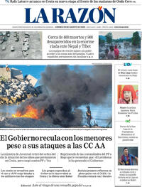 Portada La Razón 2026-08-28