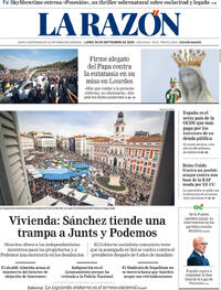 Portada La Razón 2026-09-28
