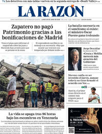 Portada La Razón 2026-06-29