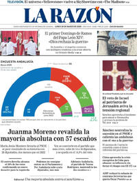 Portada La Razón 2026-03-30
