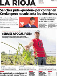 Portada periódico La Rioja 
