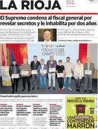 Portada periódico La Rioja 