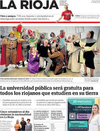 Portada periódico La Rioja
