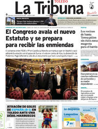 Portada La Tribuna de Toledo 2025-11-12