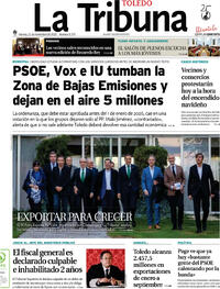 Portada periódico La Tribuna de Toledo
