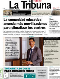 Portada La Tribuna de Toledo 2026-09-07