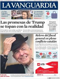 Portada La Vanguardia 2016-11-12