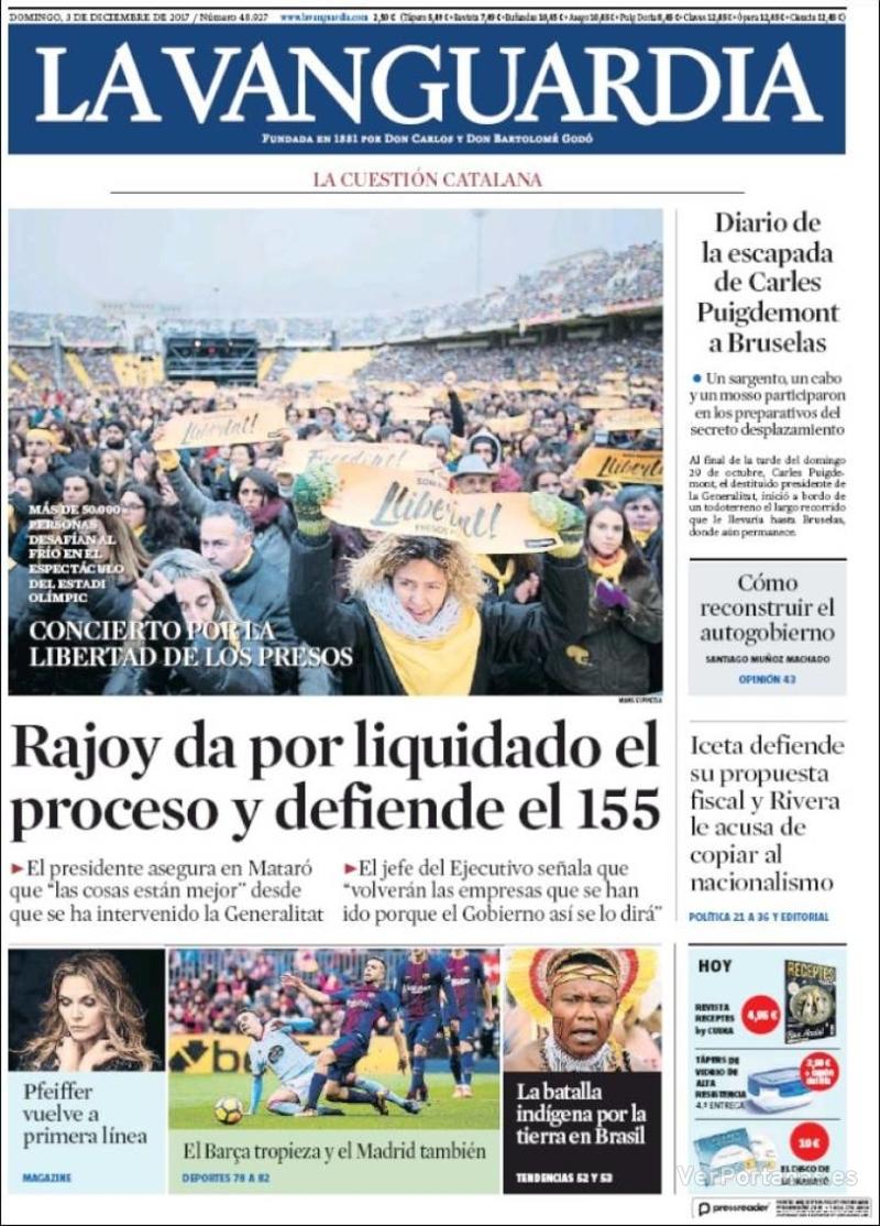 Portada El Correo 2017-12-03