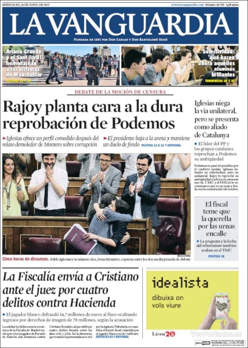 Portada El Correo 2017-06-14
