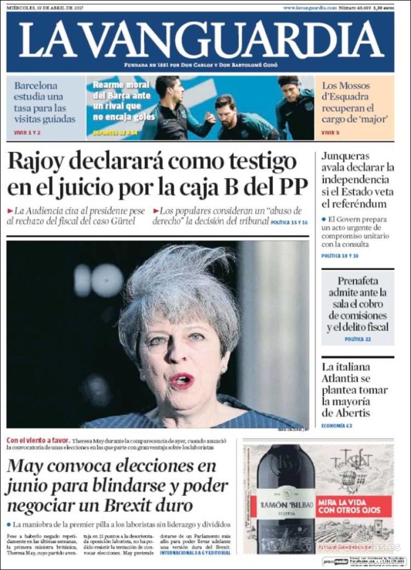 Portada El Correo 2017-04-19