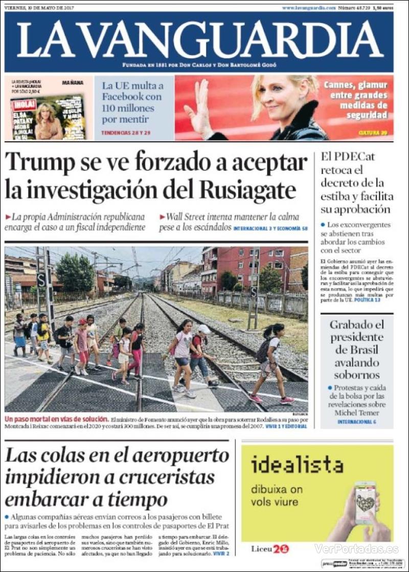 Portada El Correo 2017-05-19