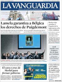 Portada La Vanguardia 2017-11-17