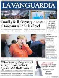 Portada La Vanguardia 2017-11-21