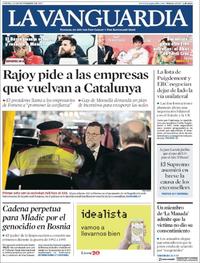 Portada La Vanguardia 2017-11-23