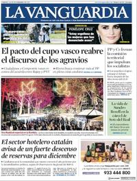 Portada La Vanguardia 2017-11-24