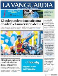 Portada La Vanguardia 2018-10-01