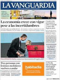 Portada La Vanguardia 2018-11-01