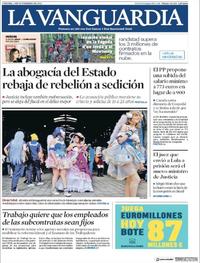 Portada La Vanguardia 2018-11-02