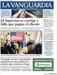 Portada La Vanguardia 2018-11-07