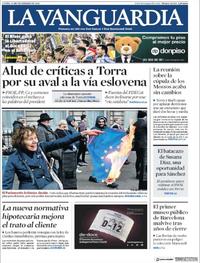 Portada La Vanguardia 2018-12-10