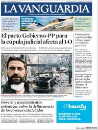 Portada La Vanguardia 2018-11-13