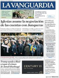 Portada La Vanguardia 2018-10-17