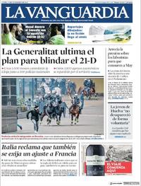 Portada La Vanguardia 2018-12-17