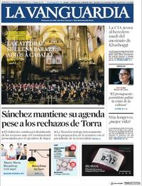 Portada La Vanguardia 2018-11-18