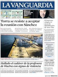 Portada La Vanguardia 2018-12-18