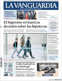 Portada La Vanguardia 2018-10-20