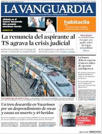 Portada La Vanguardia 2018-11-21