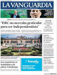 Portada La Vanguardia 2018-09-24